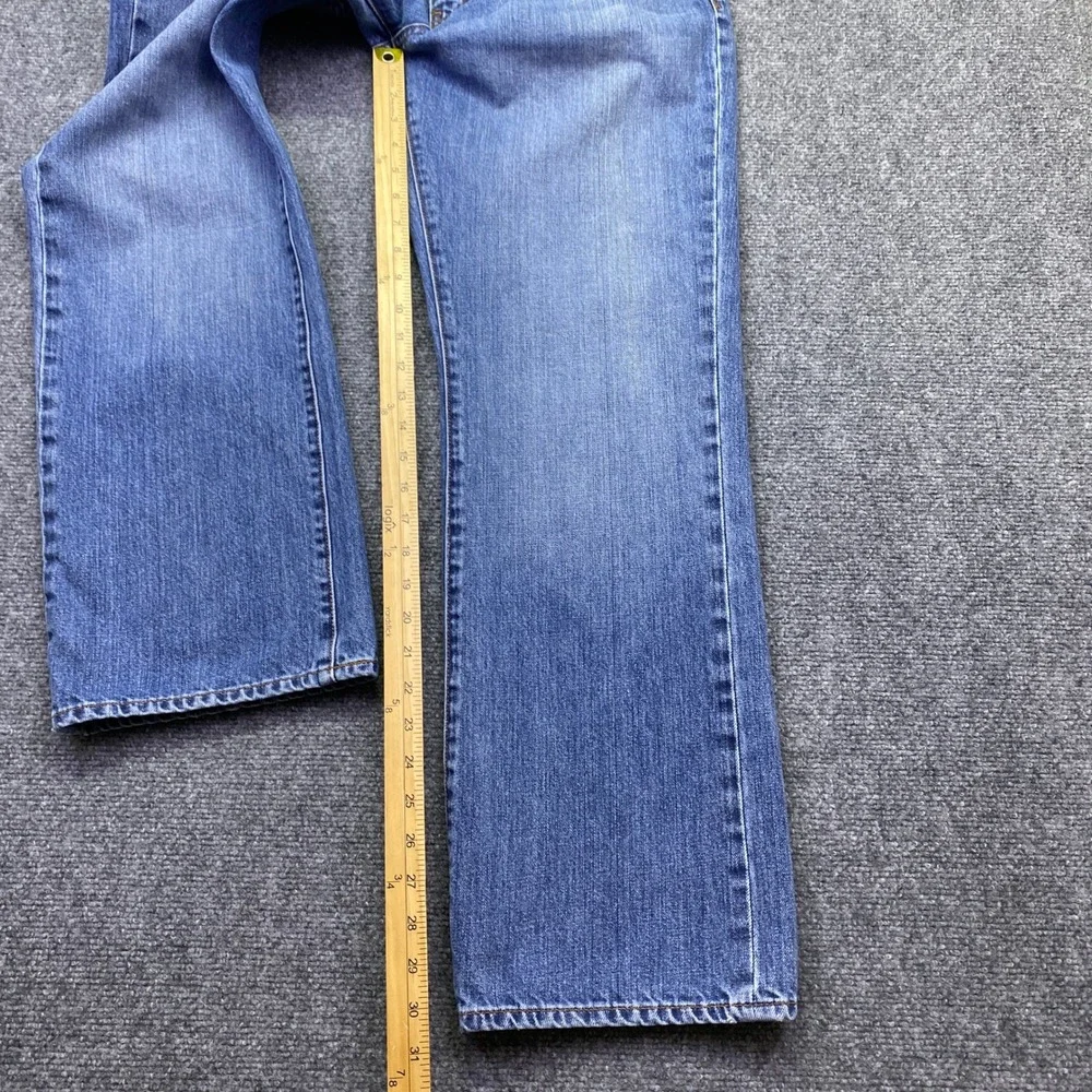 J.Crew Mens Sz 36 Bootcut Jeans Blue Denim 100% Cotton Style 86572 Western Retro